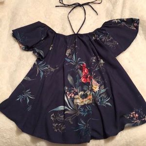Navy blue blouse